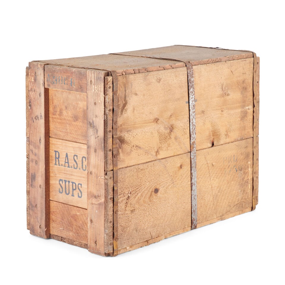Royal Navy Rum Flagons Pair Jamaican, 1950's (2x 4.54 litres) (1 of 6)