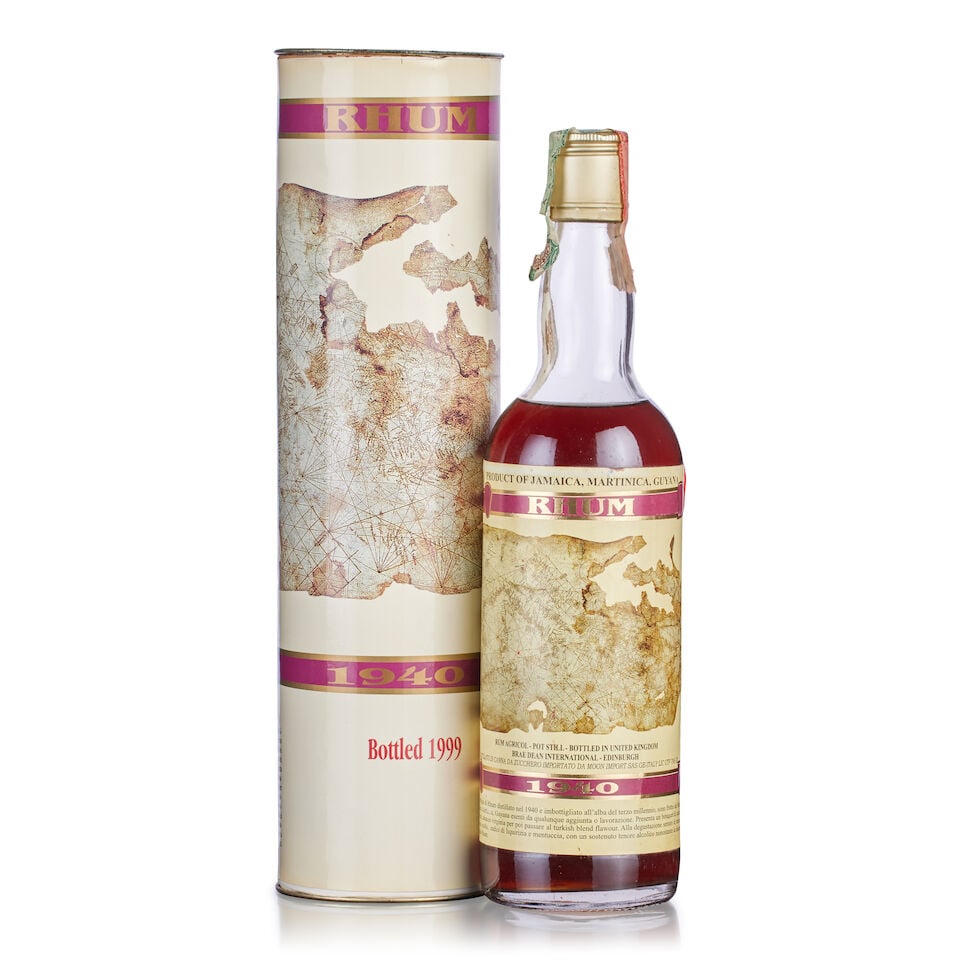 Moon Import Jamaican Rum, 1940 (1x 70cl): Moon Import Jamaican Rum, 1940 (1x 70cl) Fill Level: shoulder Capsule: good condition Label: good labelling Packaging: in original carton Alcohol content: 40% ABV Notes: Distilled in 1940 and bottled 