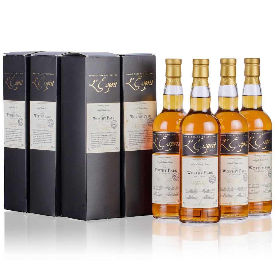L'Espirit Worthy Park Rum, 2007 (4x 70cl) (1 of 1)