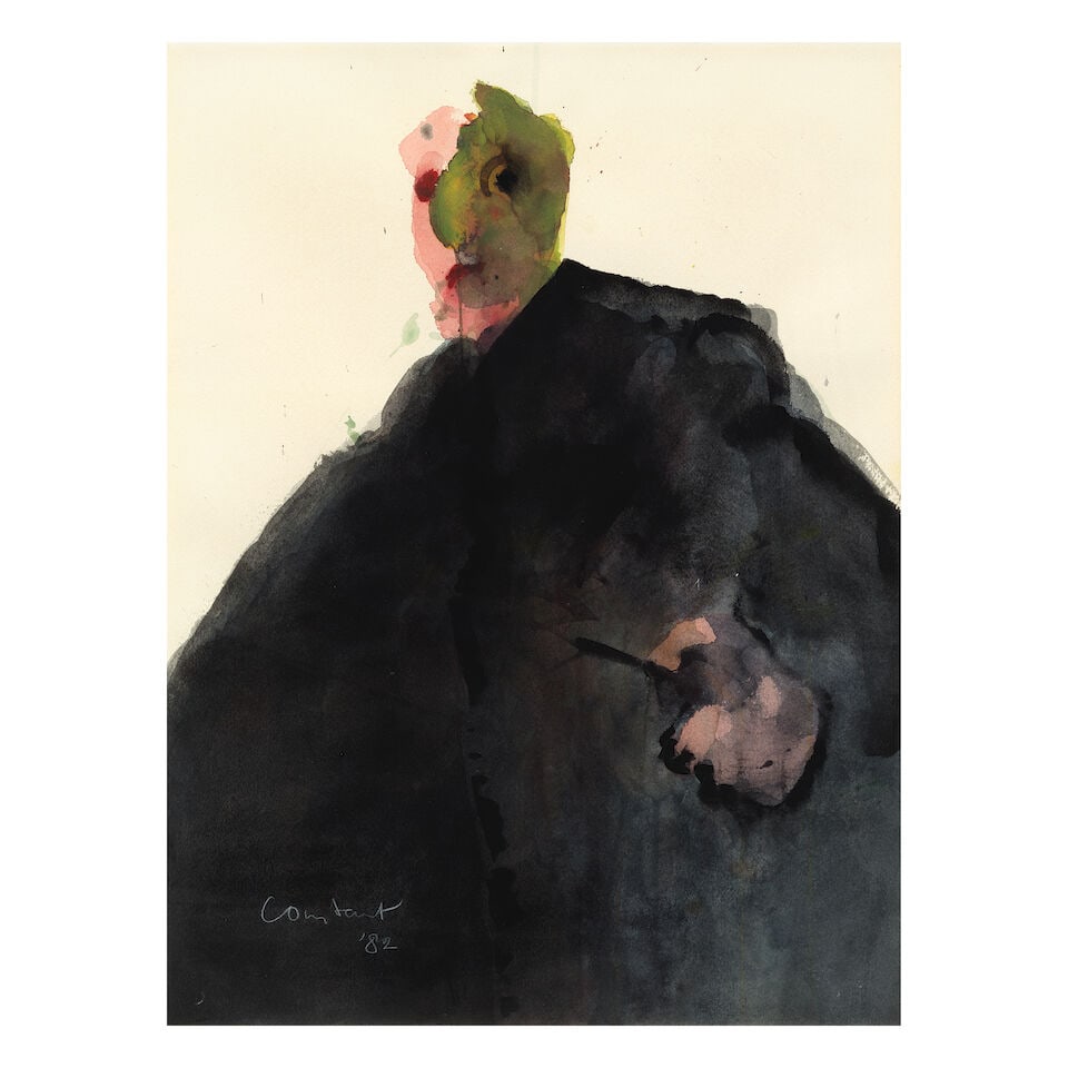 CONSTANT (1920-2005) L'homme au couteau (Executed in 1982) (1 of 3)