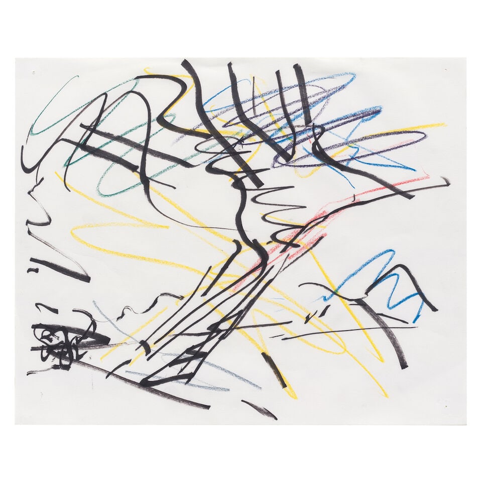 FRANK AUERBACH (1931-2024) Study for Tree on Primrose Hill (Executed in 1986) (1 of 3)