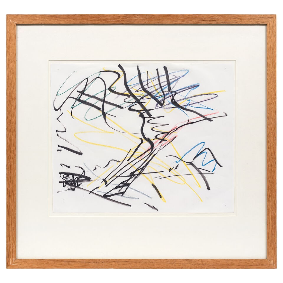 FRANK AUERBACH (1931-2024) Study for Tree on Primrose Hill (Executed in 1986) - 3