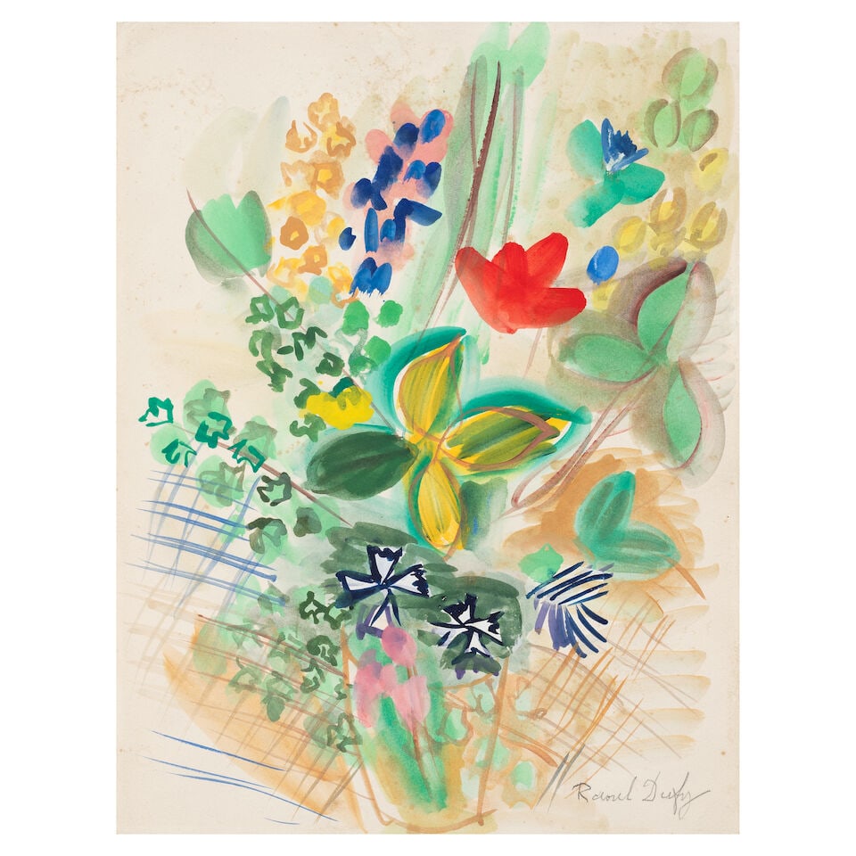 RAOUL DUFY (1877-1953) Bouquet de fleurs (Executed circa 1950) (1 of 8)