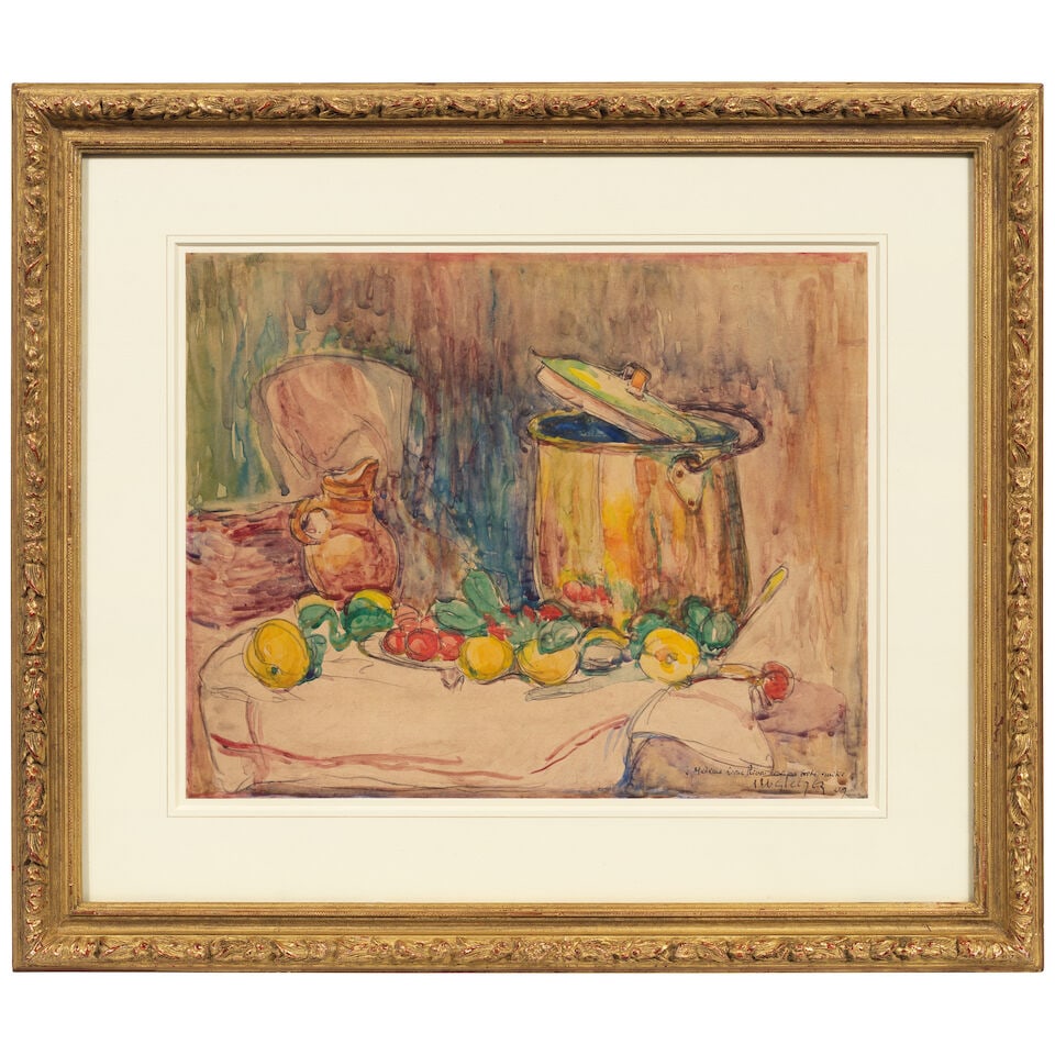 ALBERT GLEIZES (1881-1953) Nature morte aux fruits et à la marmite (Executed in 1909) - 2