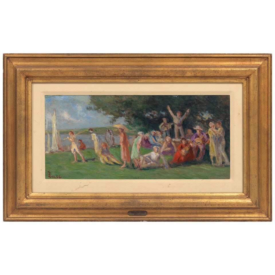 MAXIMILIEN LUCE (1858-1941) Fête champêtre au bord de l'eau - 2