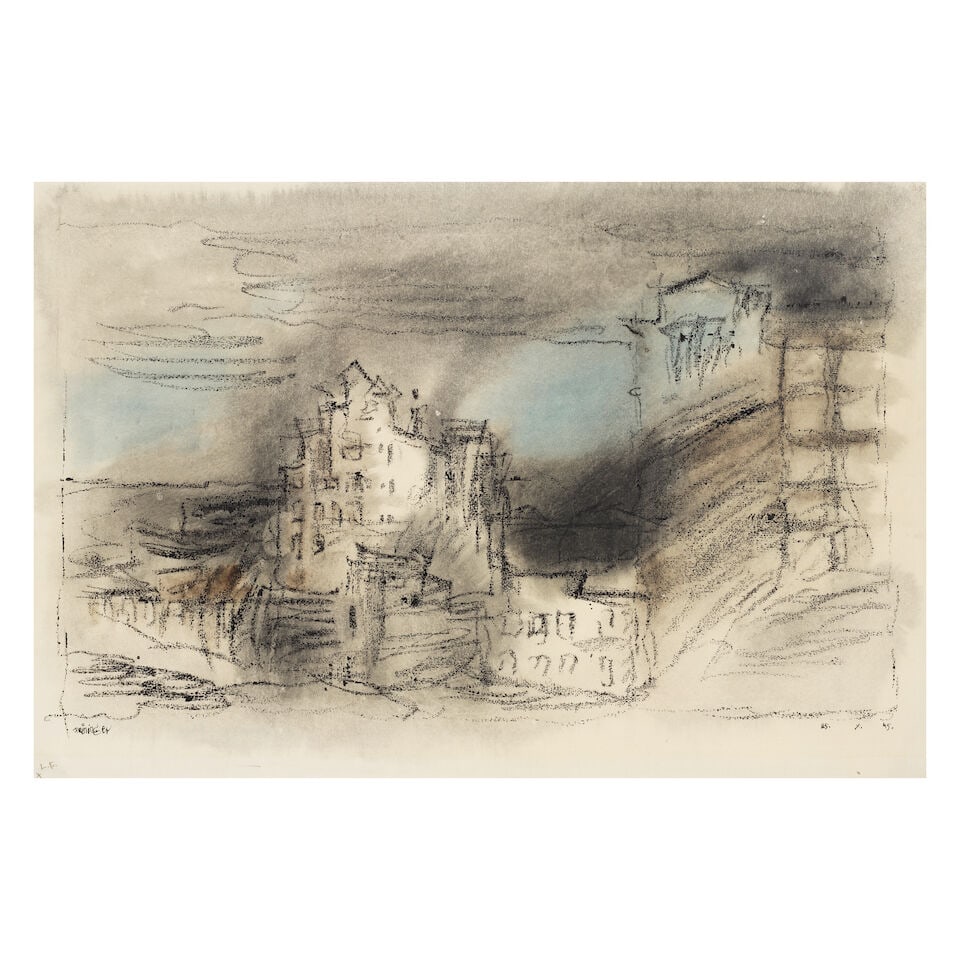 LYONEL FEININGER (1871-1956) Brooding Dusk (Executed on 25 October 1945) (1 of 2)