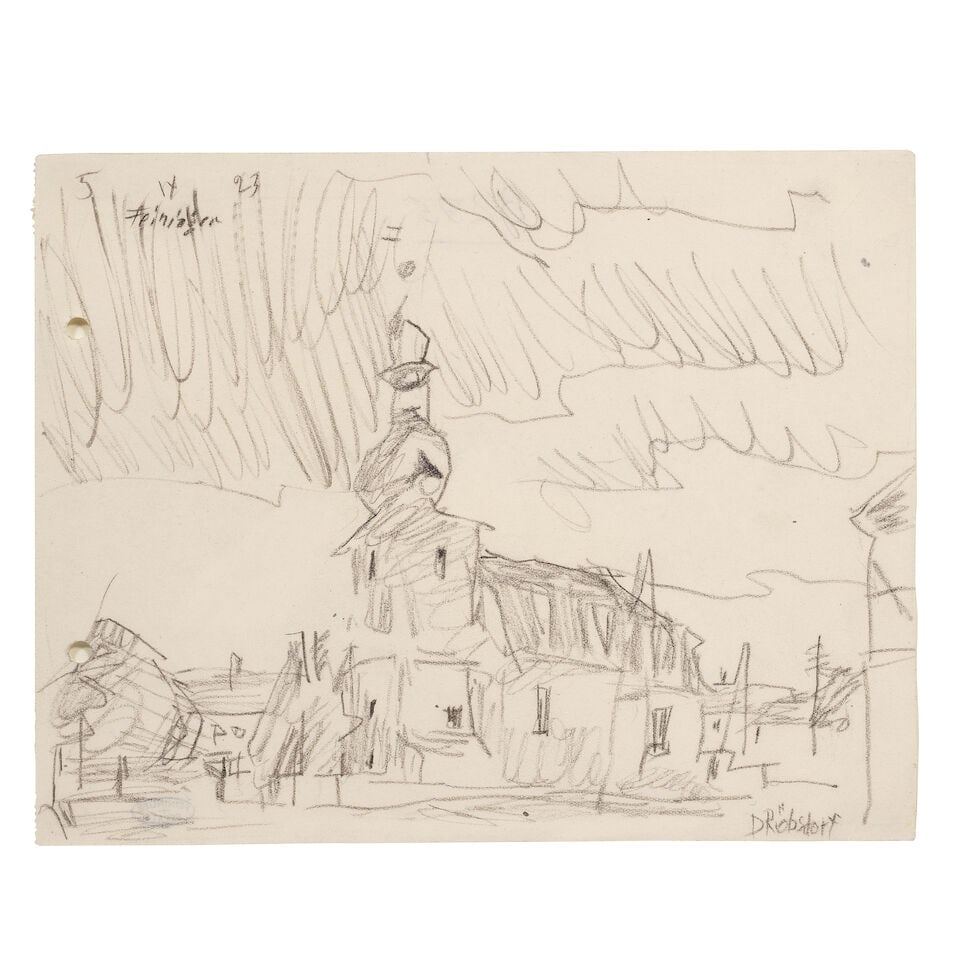 LYONEL FEININGER (1871-1956) Dröbsdorf (Executed on 5 September 1923) (1 of 2)