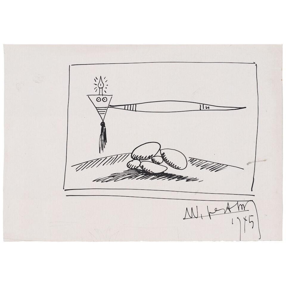 WIFREDO LAM (1902-1982) Untitled (Executed in 1945) (1 of 2)