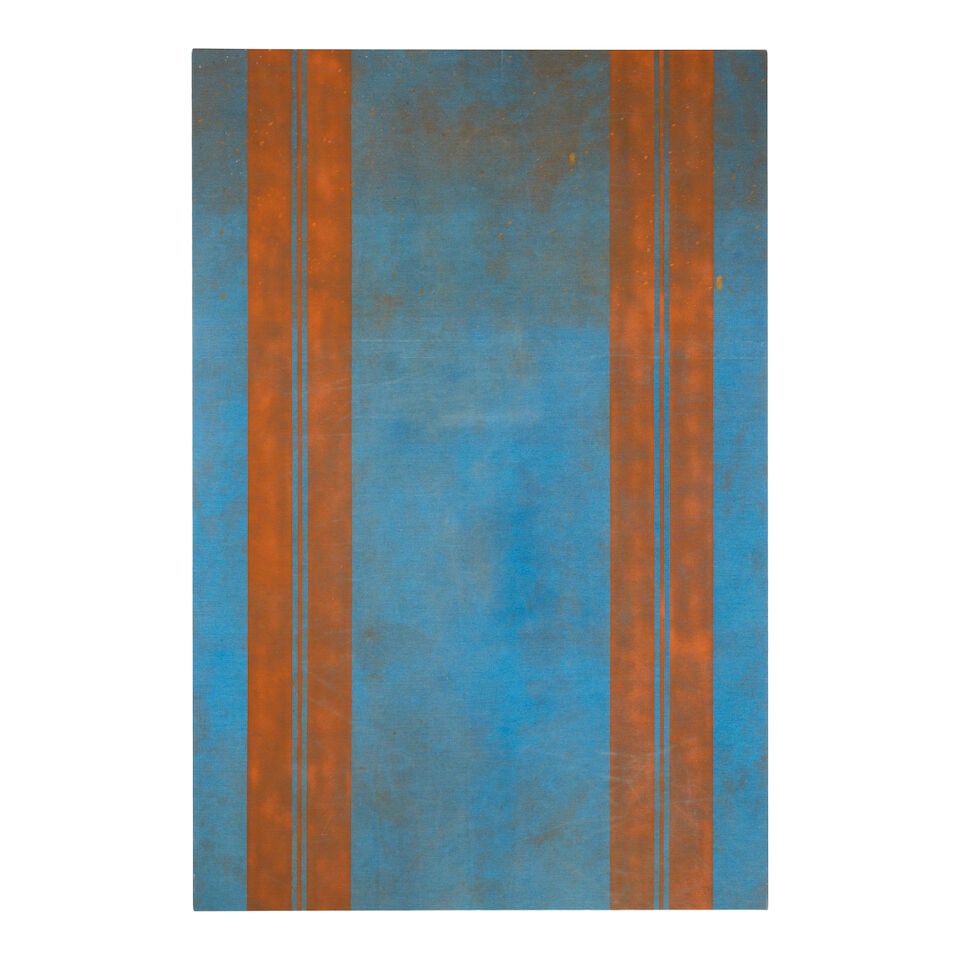 FREDRIK VAERSLEV (B. 1979) Untitled (Canopy Painting: Blue and Orange V) (Executed in 2012) (1 of 4)