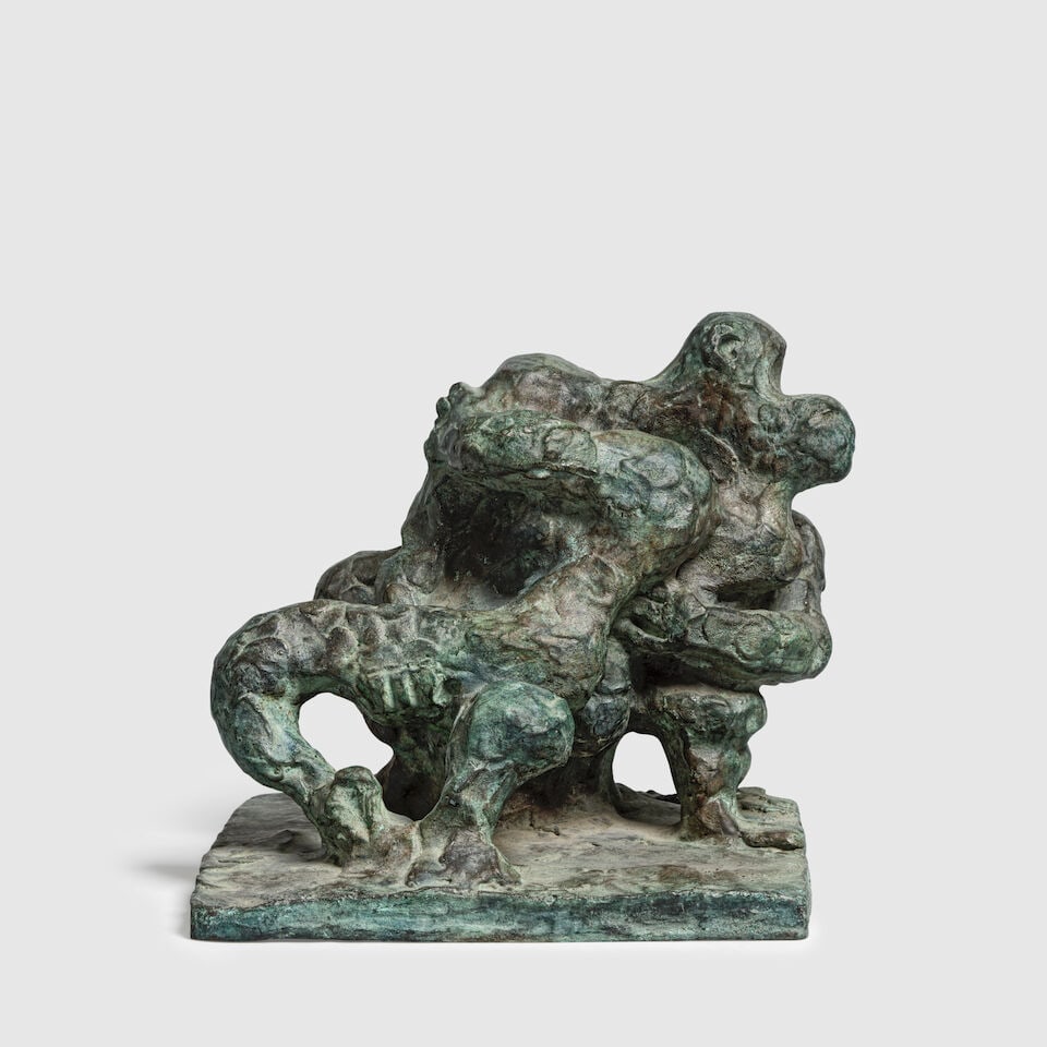 JACQUES LIPCHITZ (1891-1973) The Lovers (Conceived in 1934, this bronze version cast by the Mode... (1 of 8)