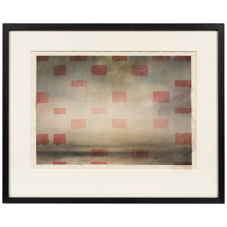 RICHARD HAMBLETON (1952-2017) Untitled (Red Squares C738) (Executed in 1987) - 3