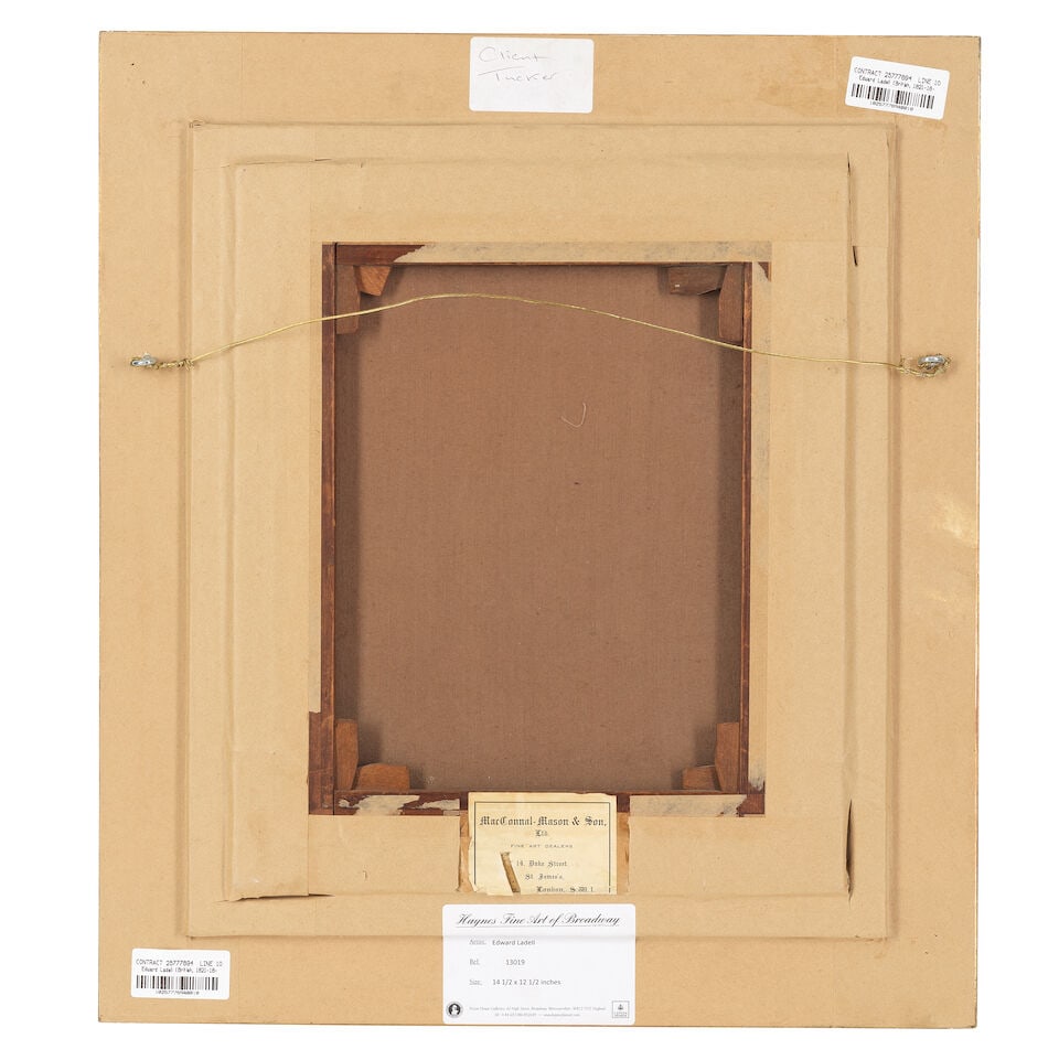 Edward Ladell (British, 1821-1886) Still life of grapes and hock glass - 3