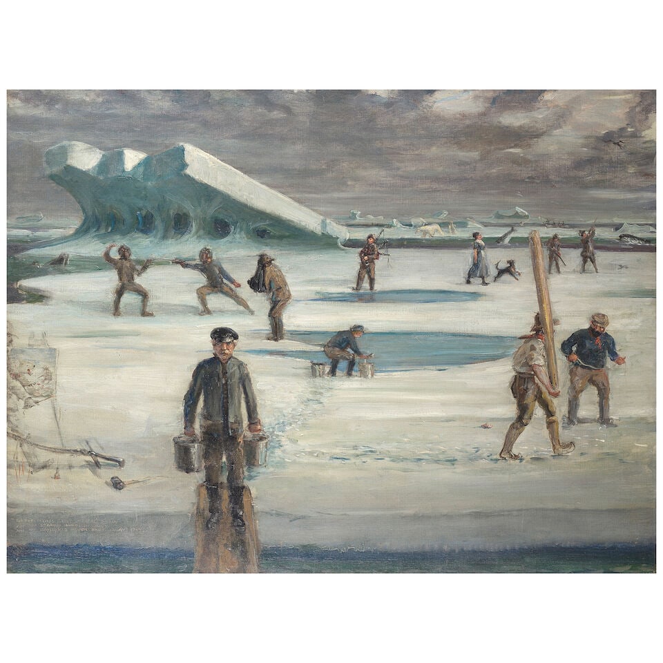 William Gordon Burn Murdoch (British, 1862-1939) A Greenland Whale Fishery (1 of 3)