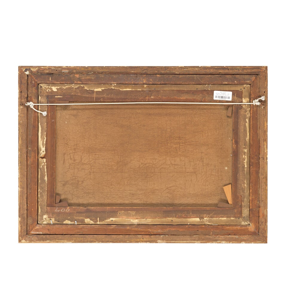 English School, 19th Century A coastal scene, with a military encampment on the headland - 3