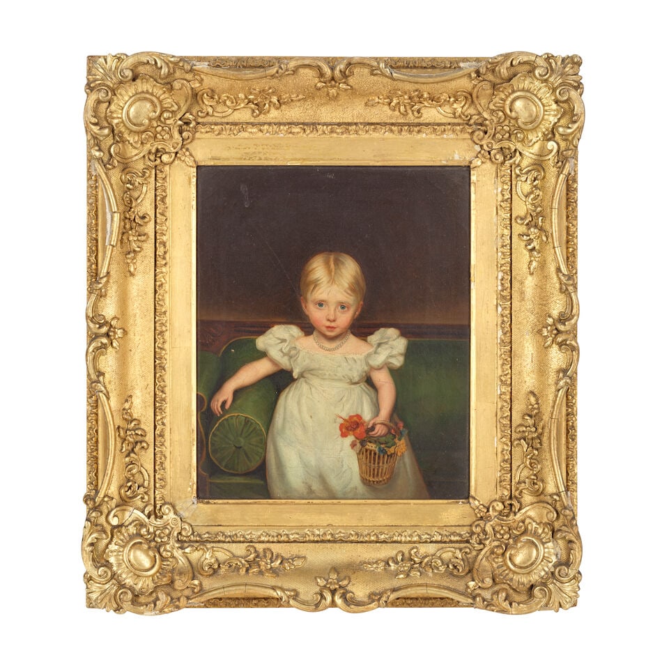 Attributed to Thomas Cooley (British, 1795-1872) Portrait of Louise Maria Dix, born 1831 - 2