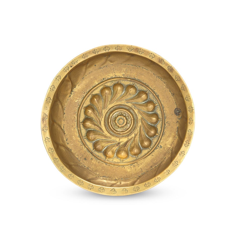 A Nuremberg brass alms bowl Possibly 16th Century - 2