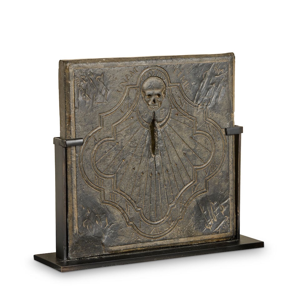 A French slate sundial panel Probably late 17th/early 18th century - 3