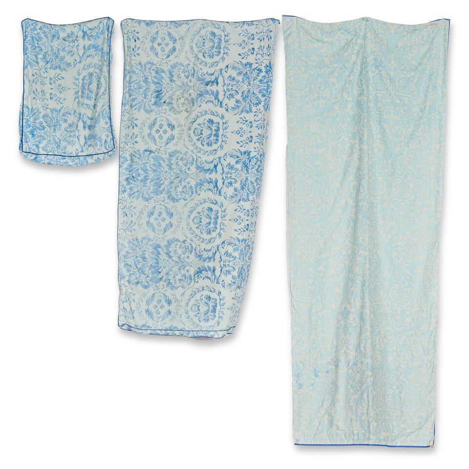 A collection of various damascene type patterned furniture dressing the aquamarine example each ... - 2