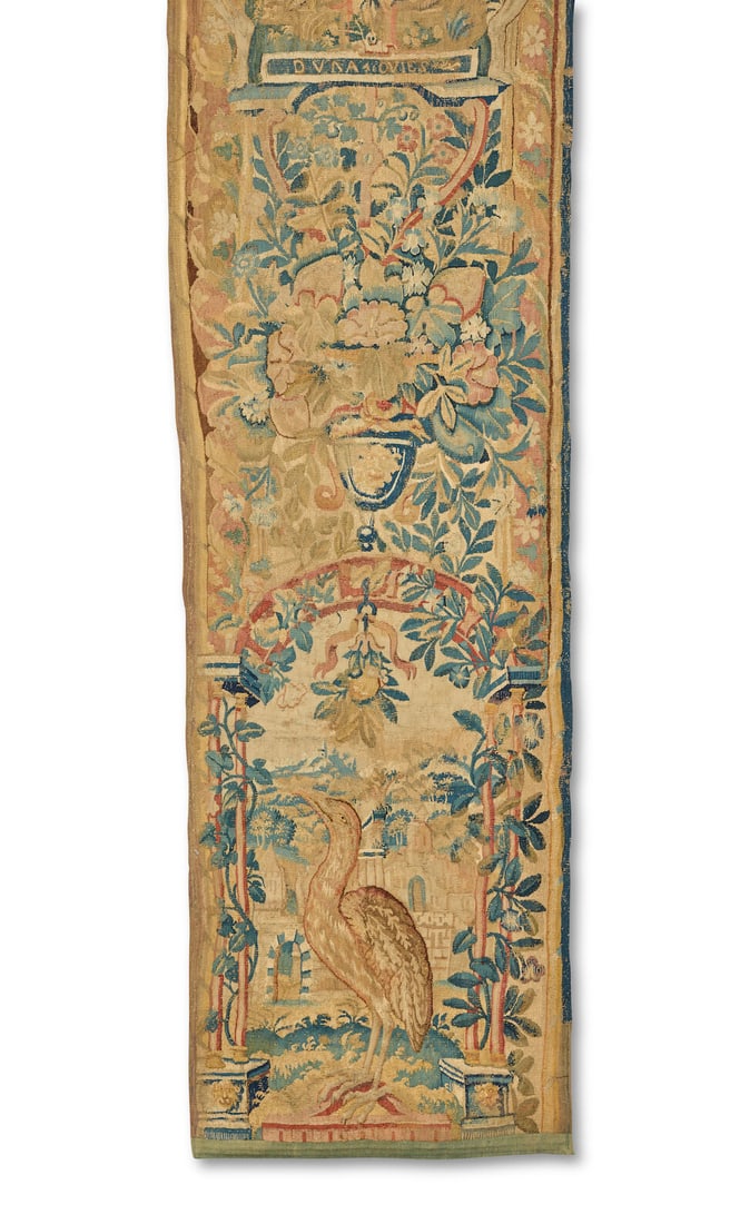 A striking Flemish tapestry border 17th century - 5