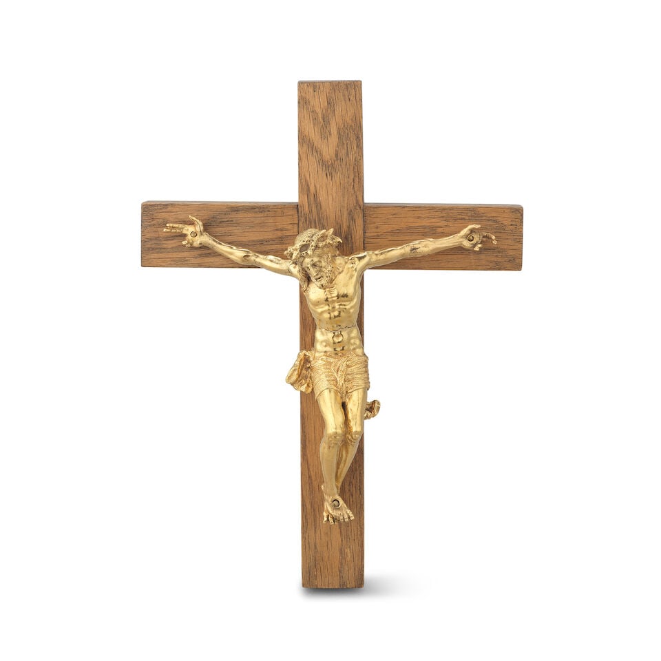 A 17th century German gilt bronze Corpus Christi - 3