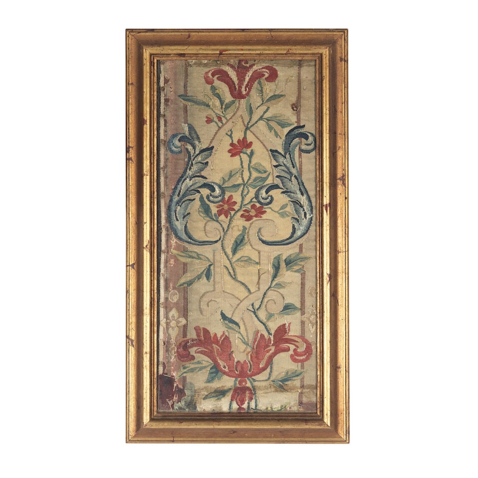 Two framed Flemish tapestry fragments Probably late 16th/early 17th century, possibly formerly p... - 2