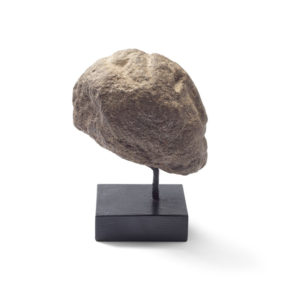 A carved limestone head in the Celtic style - 2