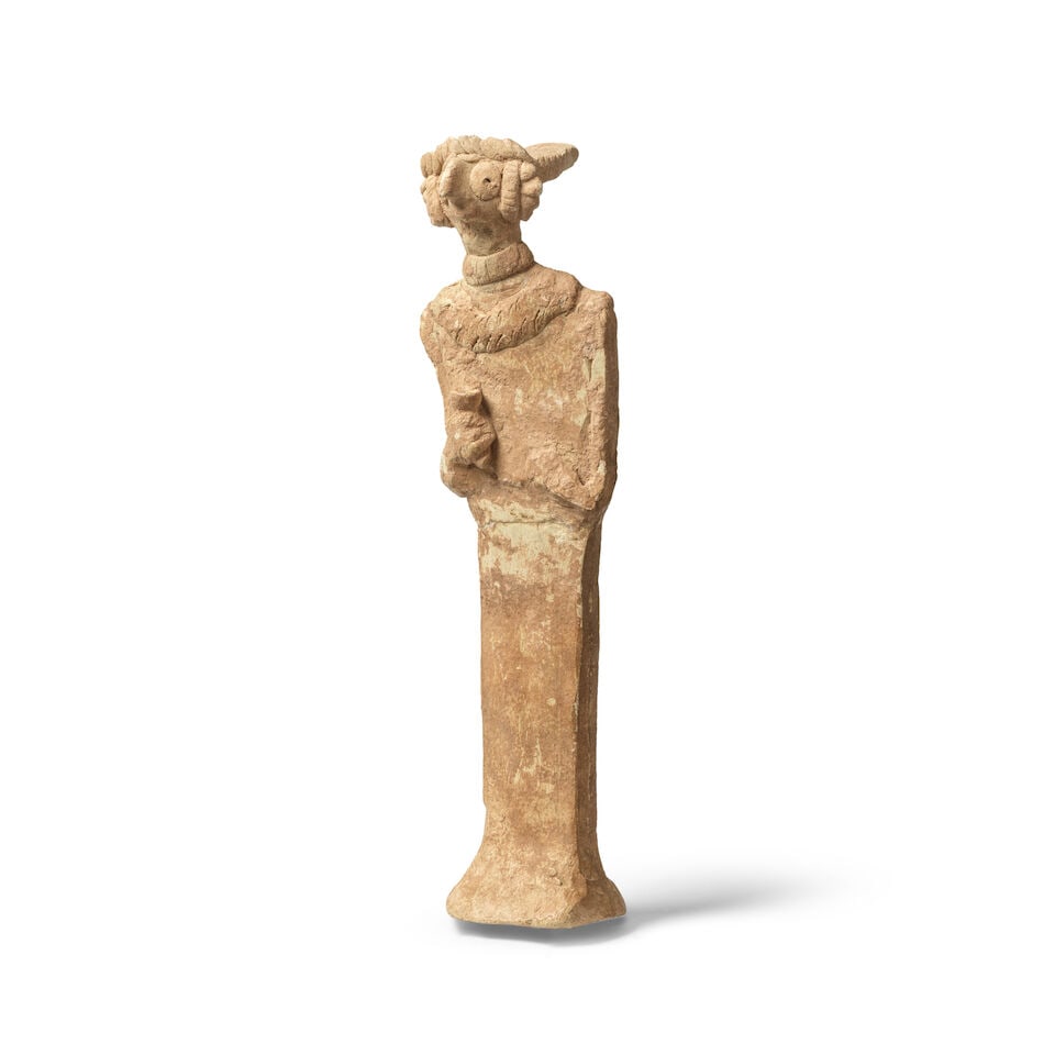 A Near Eastern-style terracotta figure of an idol - 3