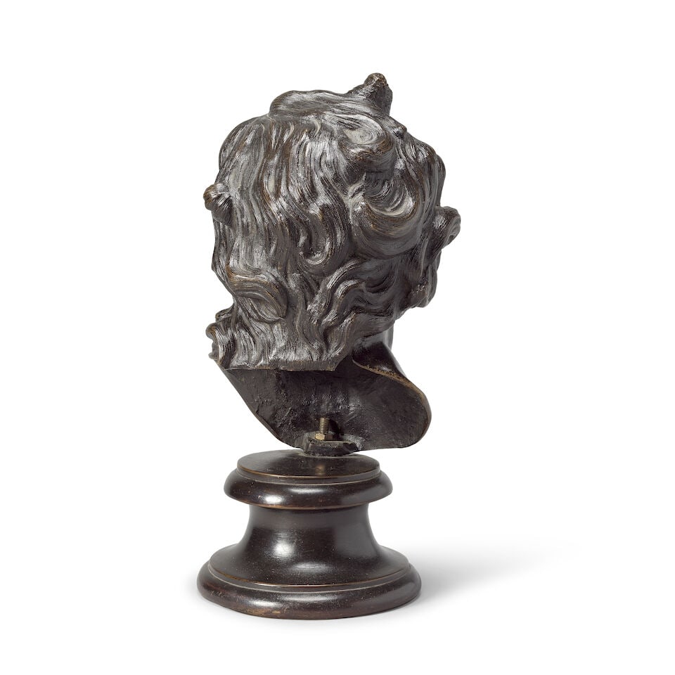 After Louis-François Roubiliac (French, 1702-1762): A patinated bronze bust of 'The Laughin... - 3