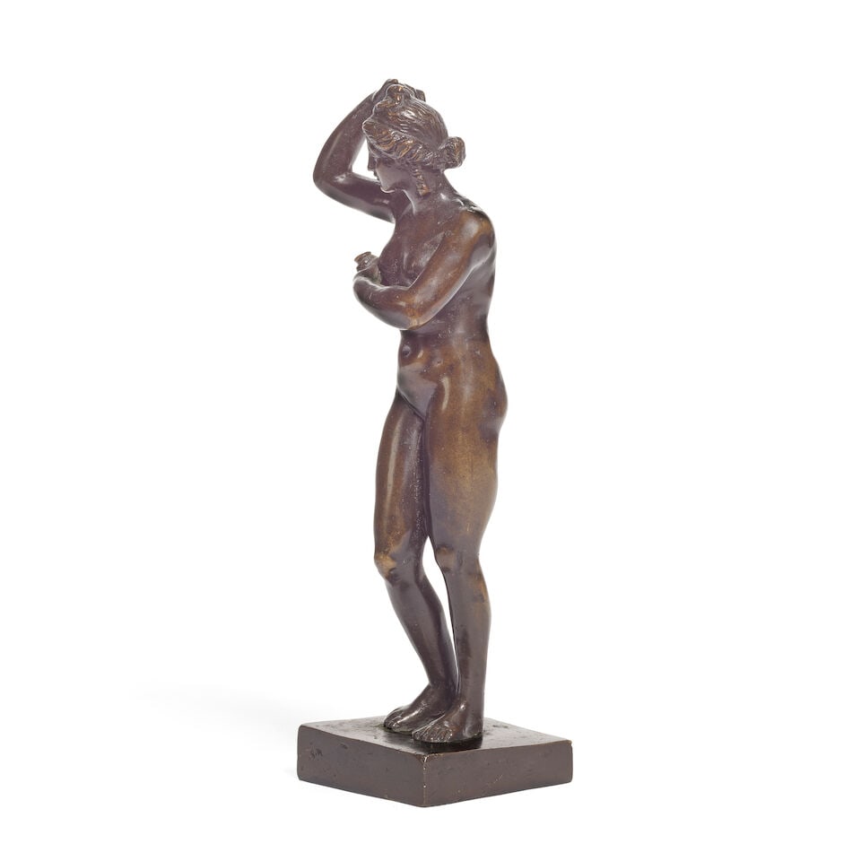 A patinated bronze figure of Venus In the manner of Massimiliano Soldani Benzi (Italian, 1656-1... - 3