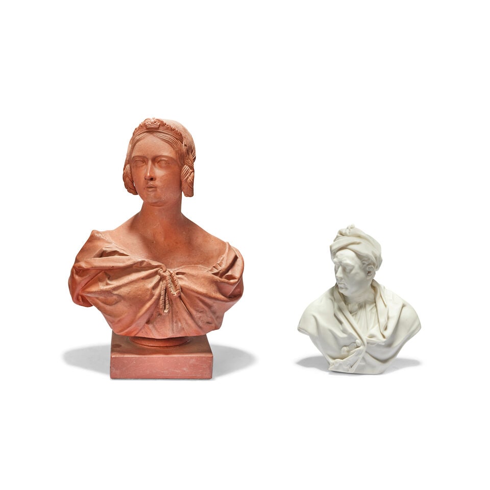 After Sir Francis Leggatt Chantry (British, 1781-1841): A terracotta bust of the young Queen Vi... (1 of 3)