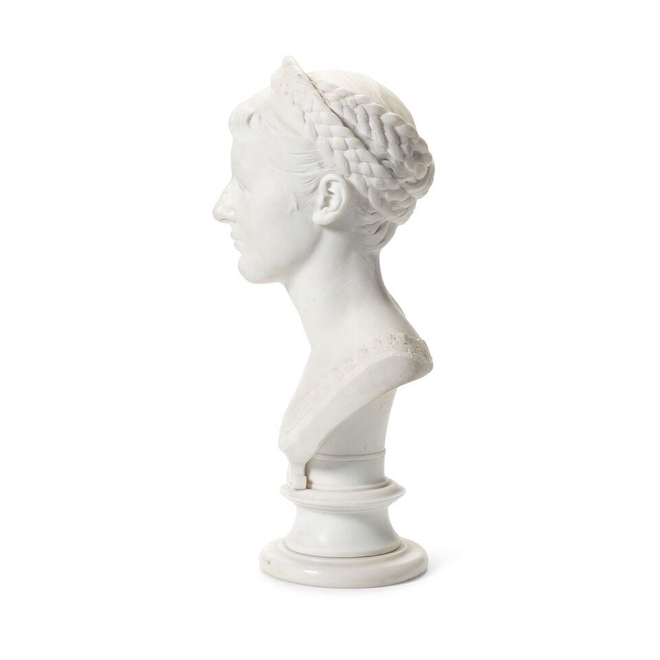 Henry Hugh Armstead RA (British, 1828-1905): A carved marble bust of Florence Boyce - 2