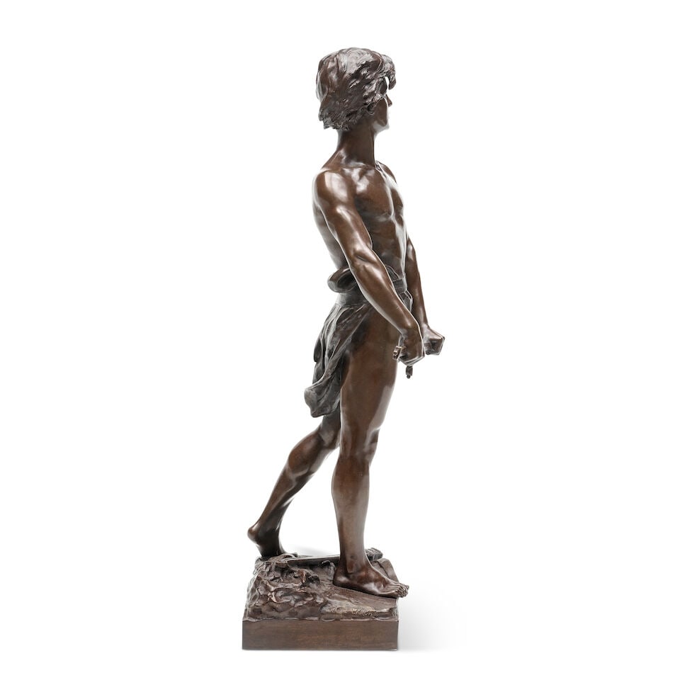 Raoul Francois Larche (French, 1860-1912): A patinated bronze of figure of 'Vingst Ans' - 4