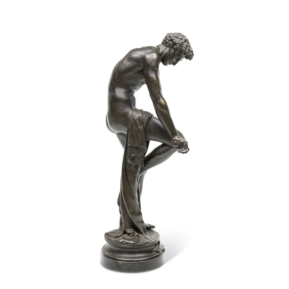 After Louis Leopold Chambard (French, 1811-1895): A patinated bronze figure of 'Le Bucheron' (1 of 5)