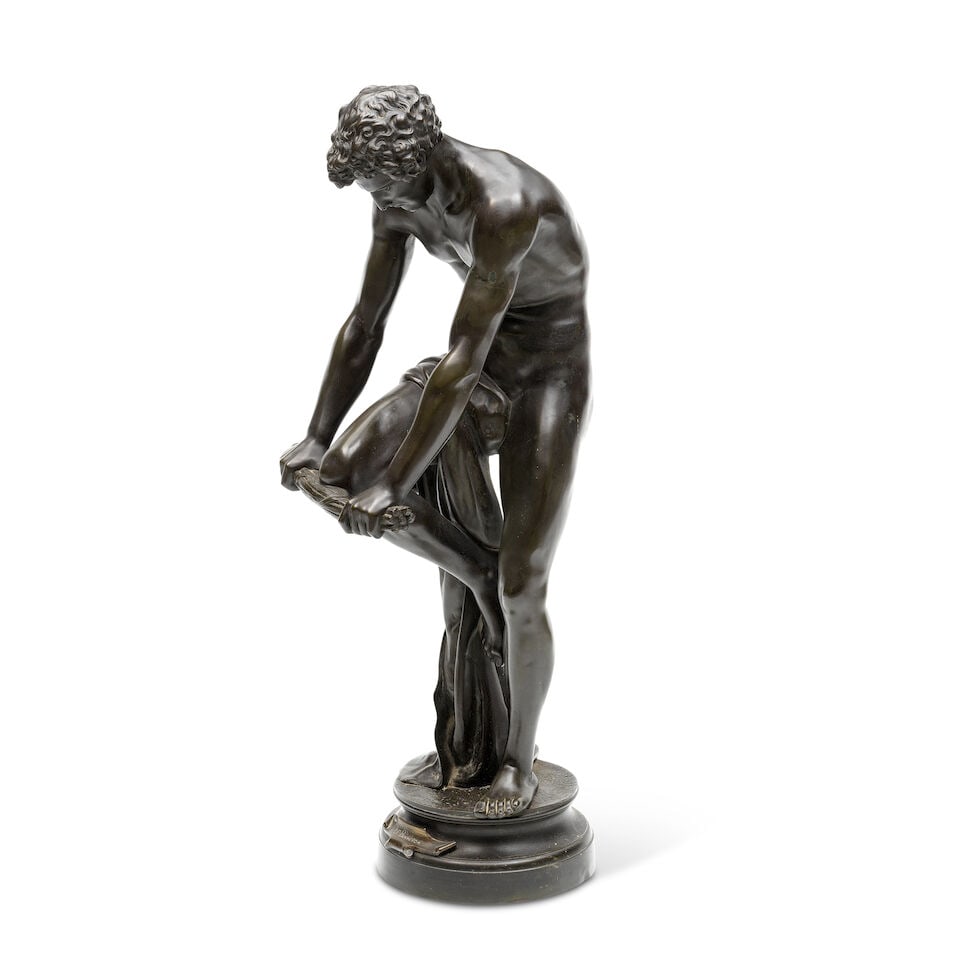 After Louis Leopold Chambard (French, 1811-1895): A patinated bronze figure of 'Le Bucheron' - 3