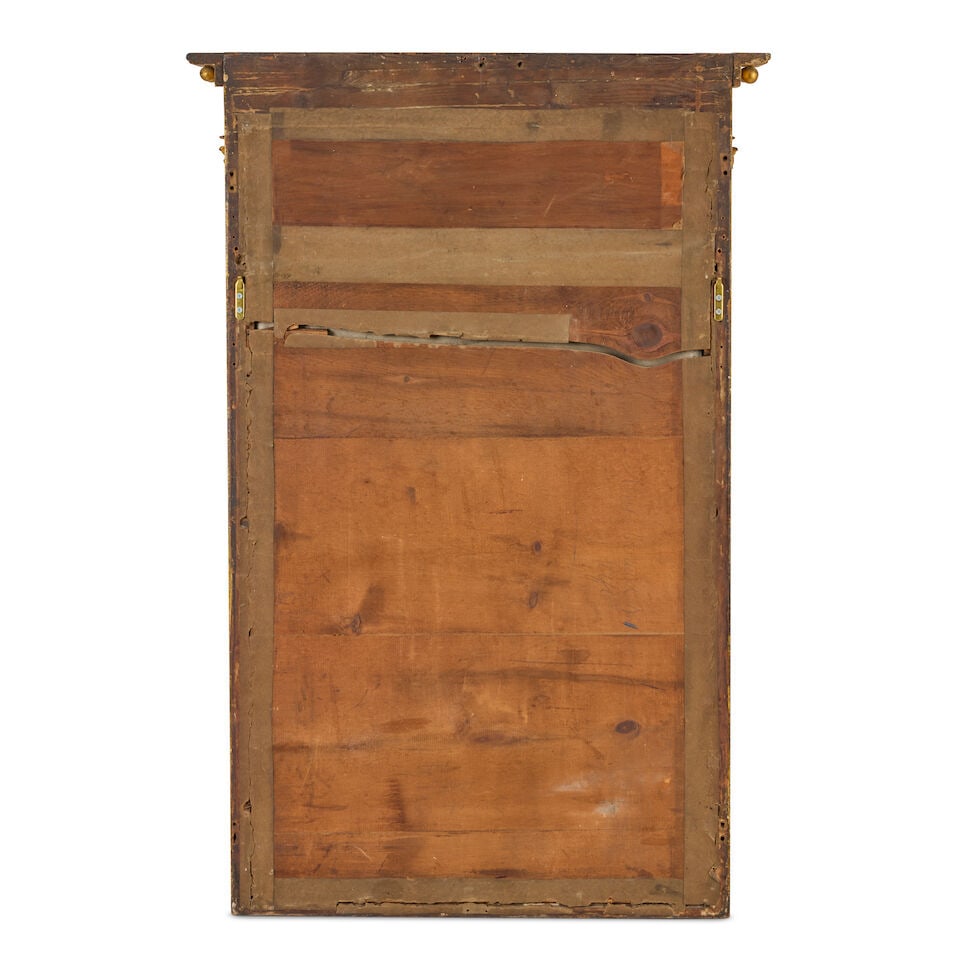 A Regency giltwood, gilt gesso and verre eglomise pier mirror 1810-1820 - 2