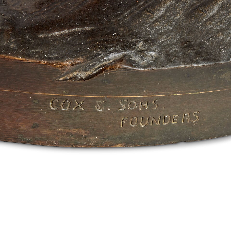 Sir Thomas Brock (British, 1847-1922): A patinated bronze figure of the 'Snake Charmer' - 2