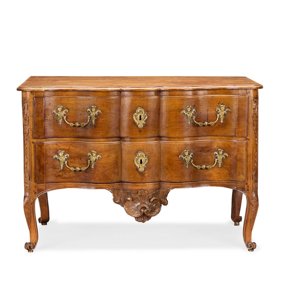 A French Provincial Louis XV walnut commode 1740-1760 (1 of 4)