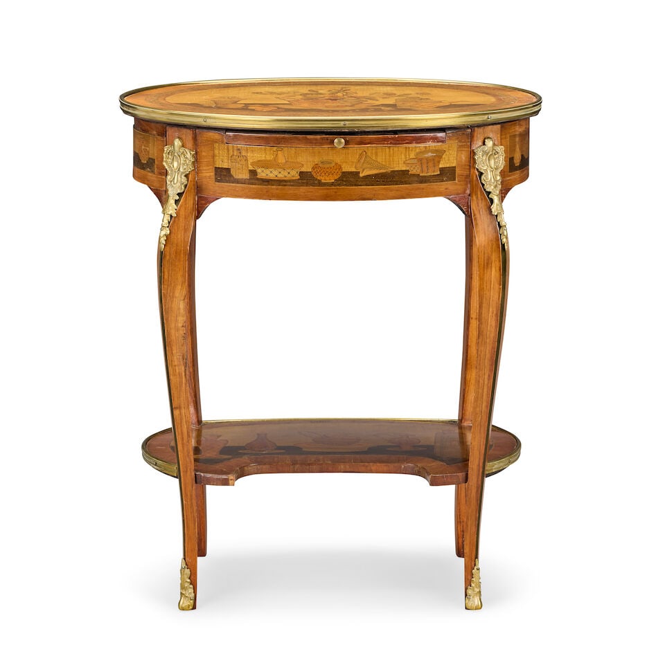 A French late 19th/early 20th century gilt bronze mounted tulipwood, amaranth, sycamore, bois sa... (1 of 4)