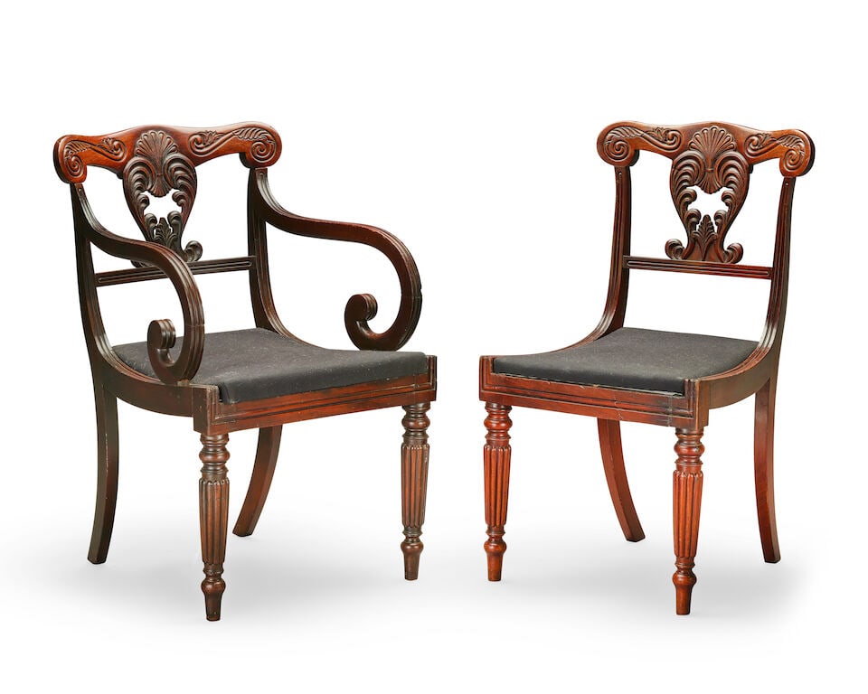 A set of twelve Irish George IV mahogany dining chairs Circa 1825 (12) - 2