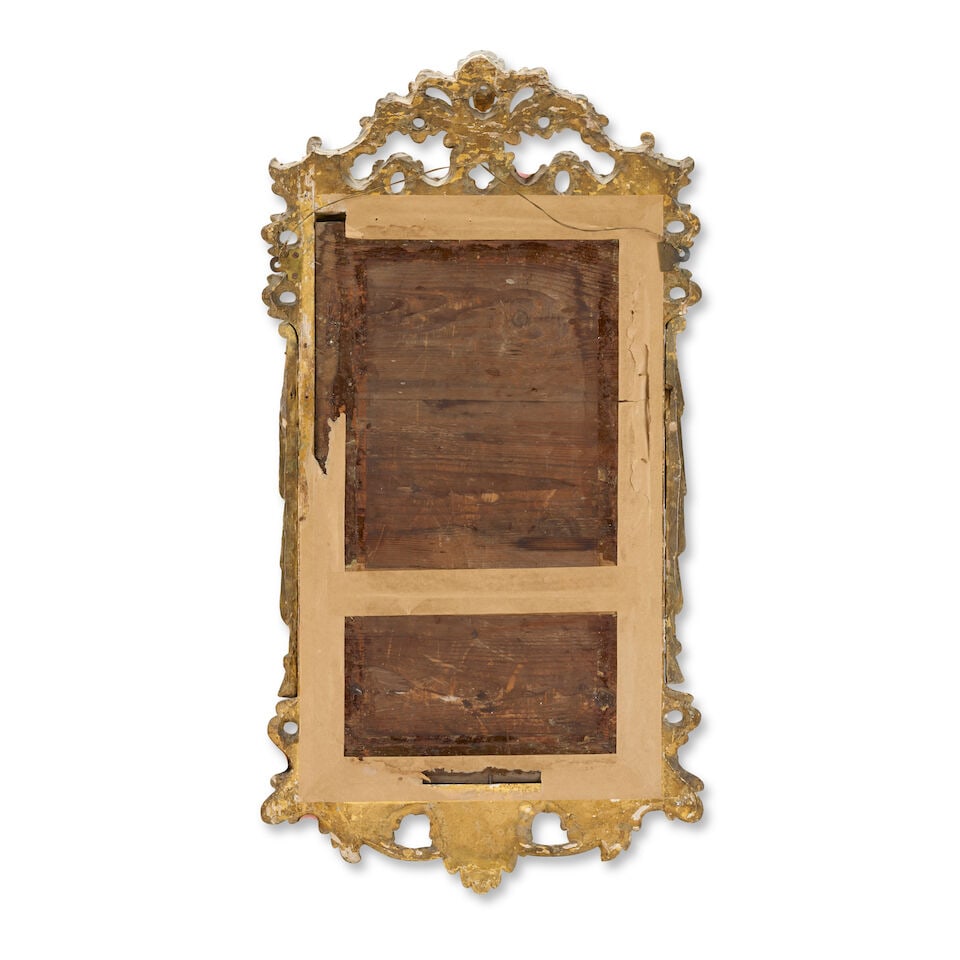 A George II giltwood and gilt gesso mirror 1740-1750 - 2