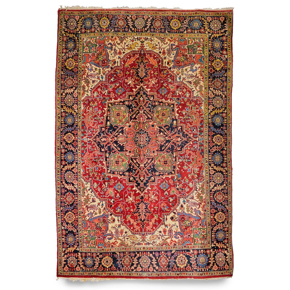 A Heriz carpet 20th century, North West Persia 367cm x 248cm (1 of 1)