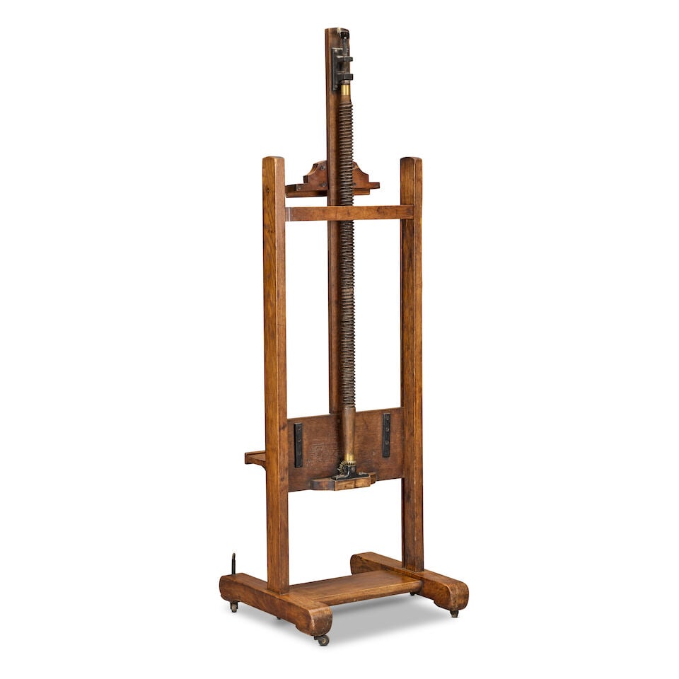 An early 20th century oak picture easel (1 of 3)