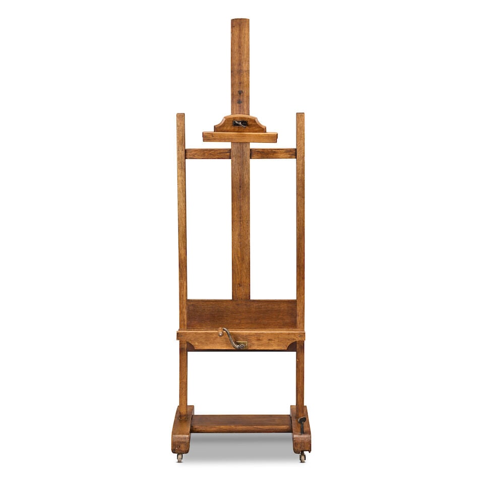 An early 20th century oak picture easel - 3