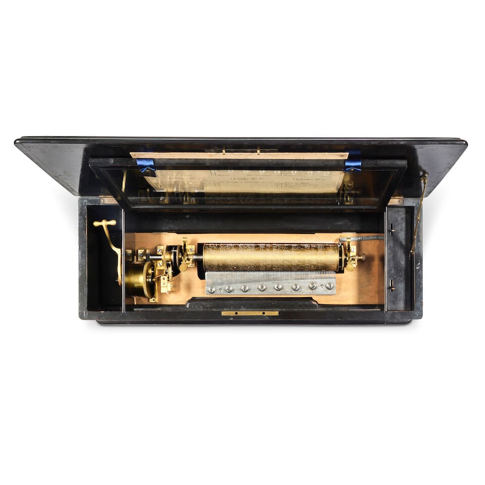 An Interchangeable Cylinder Musical Box, Swiss, circa 1880, 18cm high, 69cm wide, 27cm deep - 2