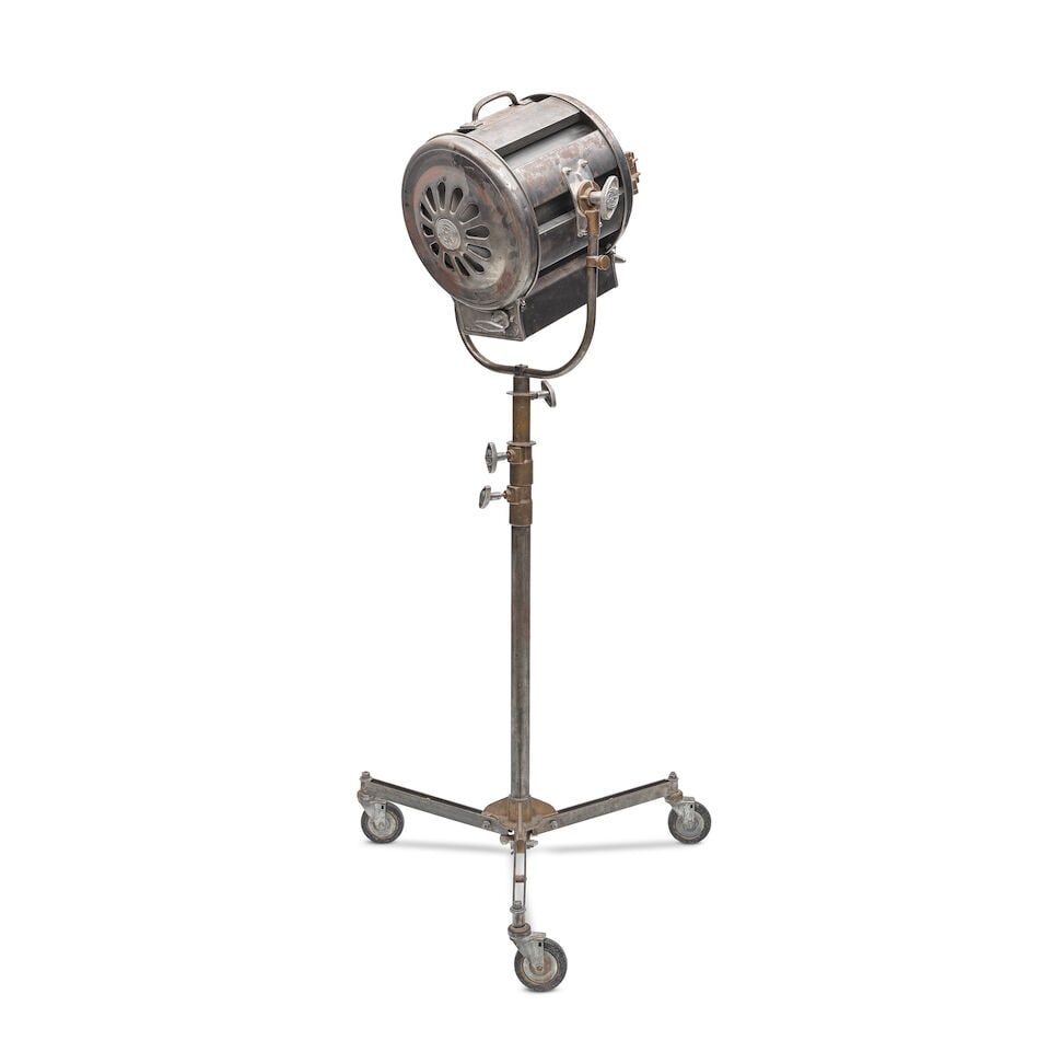 A 20th century Mole-Richardson plated and cast iron studio floor lamp Circa 1940-1950, Hollywood... - 3