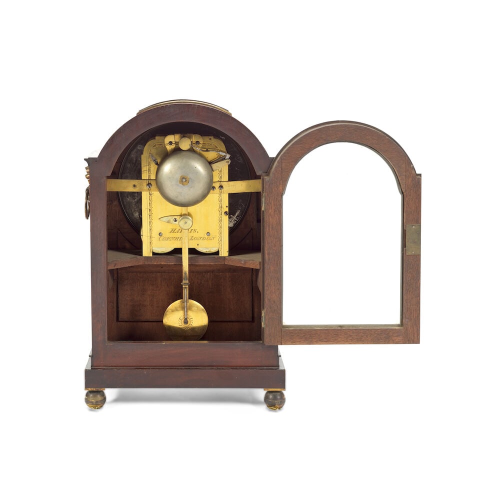 A early 19th century mahogany striking table clock Harris Cornhill, London - 2