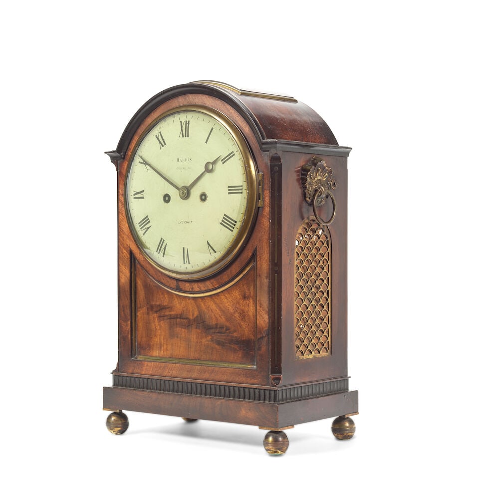 A early 19th century mahogany striking table clock Harris Cornhill, London - 3