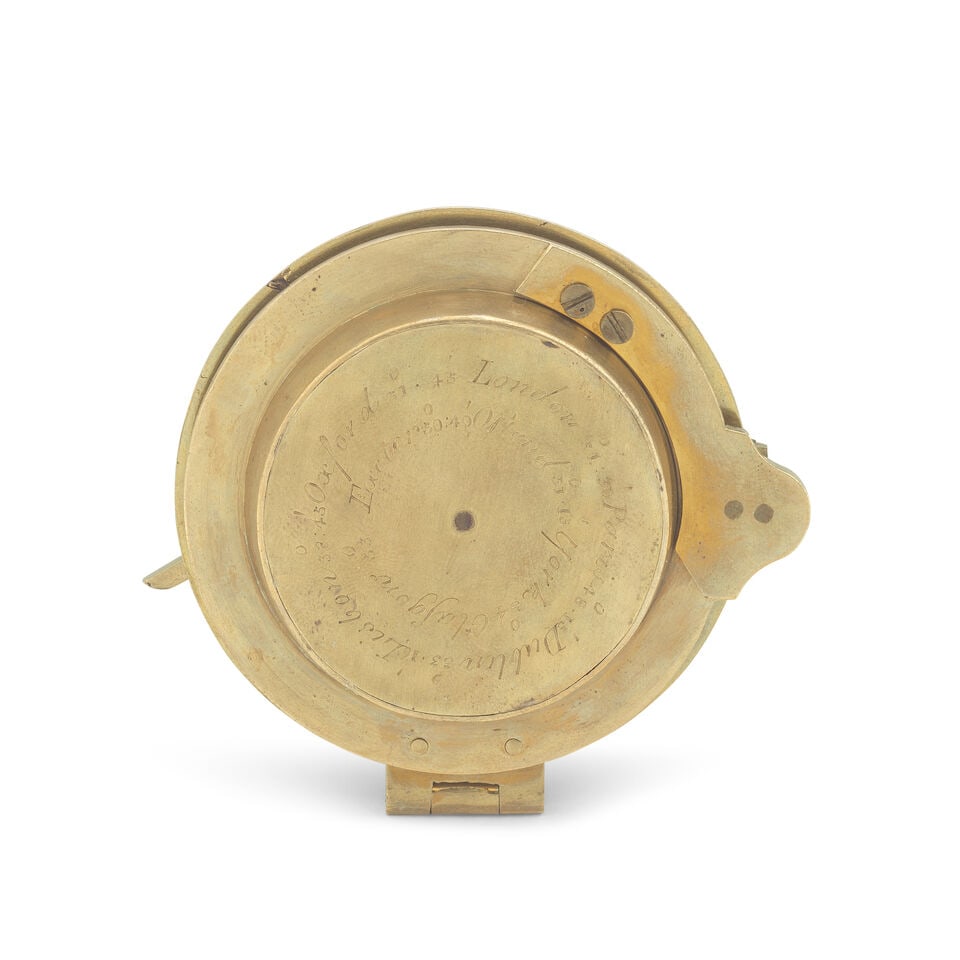 A small Dollond brass universal equinoctial dial, English, early 19th century, (1 of 5)