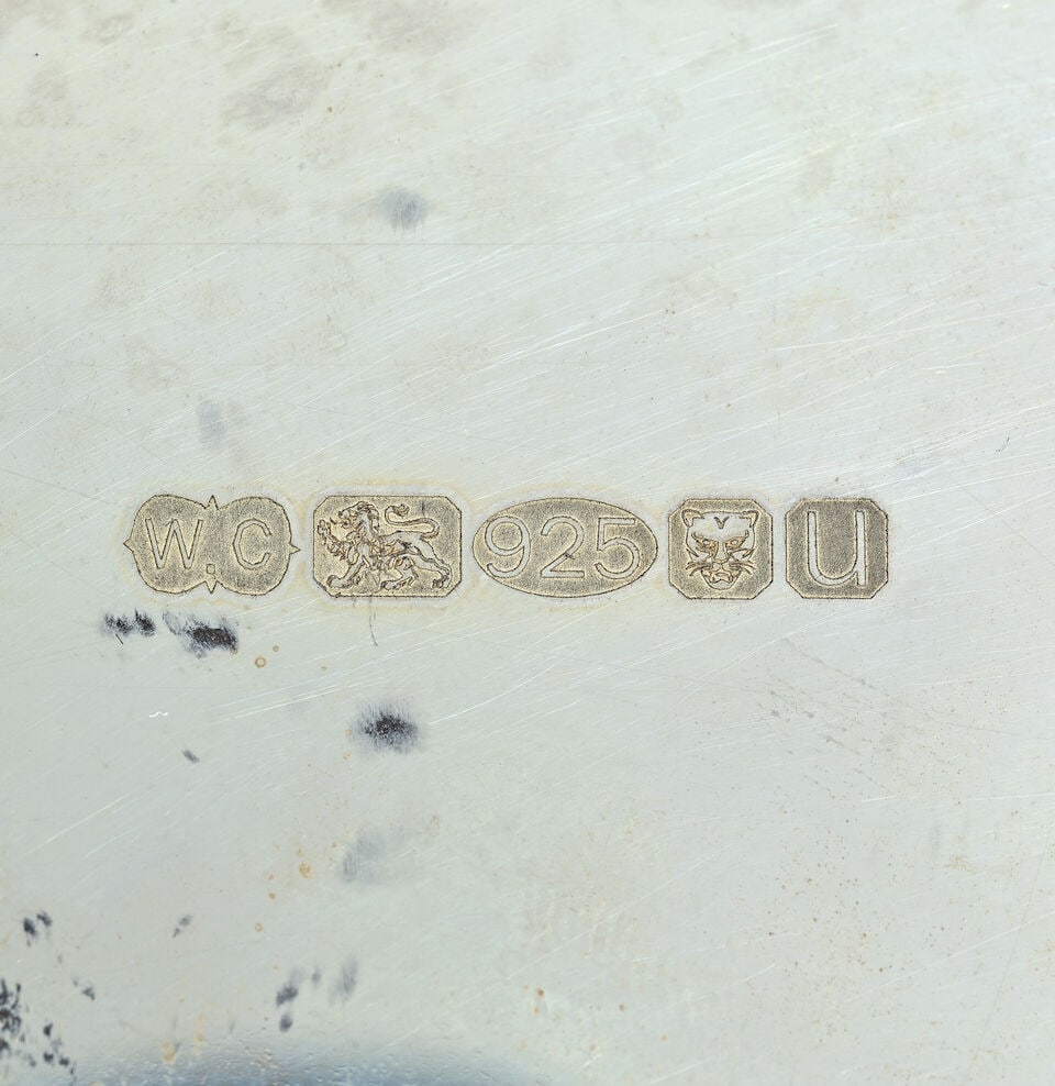 A silver and silver-gilt caviar dish Comyns of London Ltd, London 2019 - 2