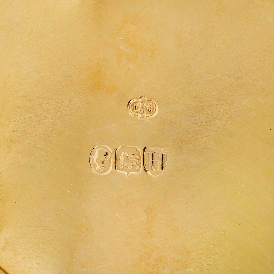 Two Victorian silver-gilt mounted decanters Charles Edwards, London 1881 and 1883 - 2